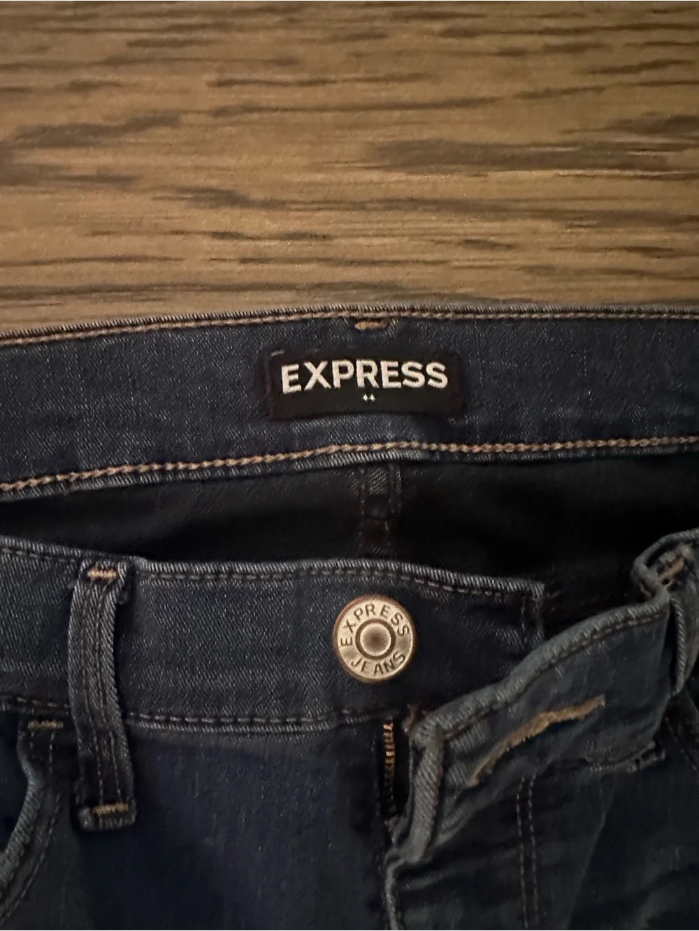 Express Dark Blue Skinny Jeans